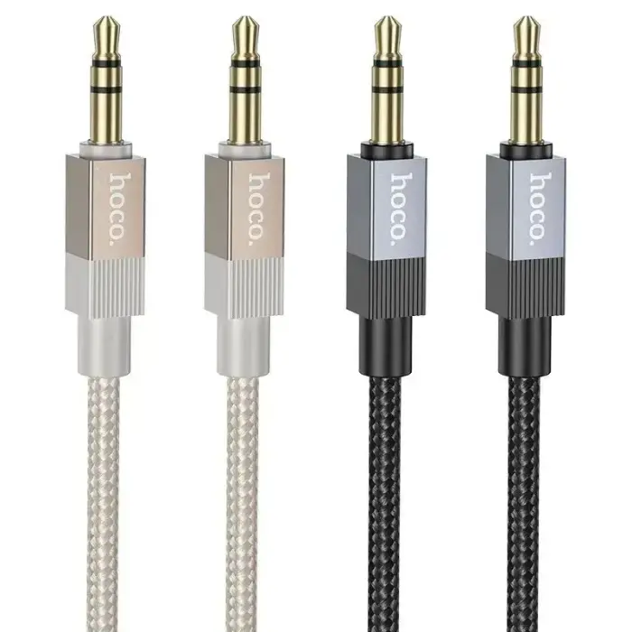 Cable AUX Jack 3,5 mm (male) to Jack 3,5 mm (male) Hoco 1 m UPA32 black Photo 4
