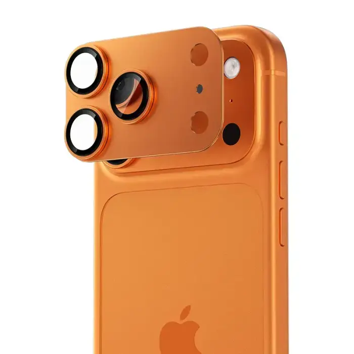 Benks Tempered glass Glass Warrior Metal Integrated Lens Protector (C070) for Iphone 17 Pro Max (lens 3 pieces) orange Foto 2
