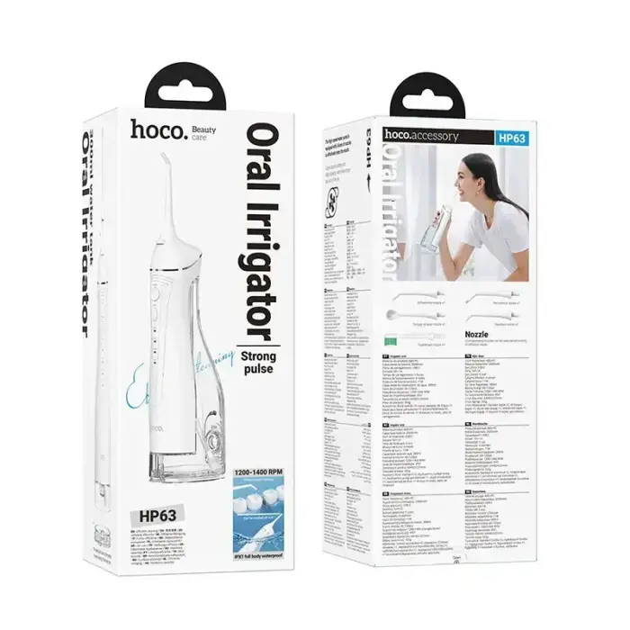 Oral flushing device Hoco IPX7 300 ml HP63 white Foto 8
