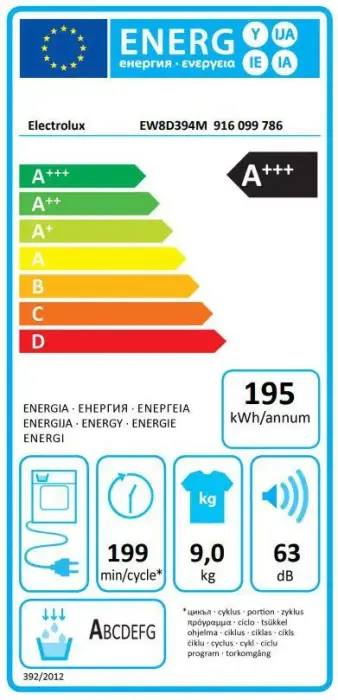 Electrolux veļas žāvētājs, siltumsūkņa, 9kg Foto 4