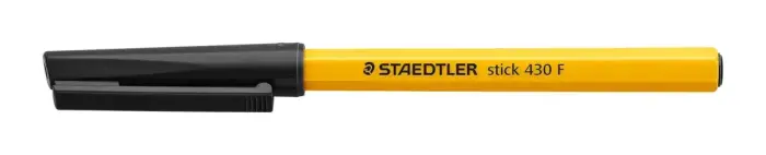 Lodīšu pildspalva STAEDTLER STICK 430F 0.7mm melna Photo 4