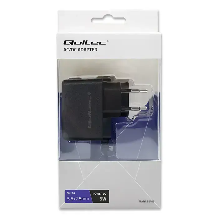 Qoltec Plug-in power adapter PREMIUM 9W | 9V | 1A | 5.5*2.5 Foto 8