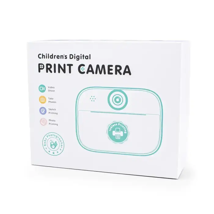 Mini Thermal Printer for Kids with Camera and Camcorder - Pink Фото 5