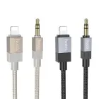 Cable AUX Jack 3,5 mm (male) to Lightning (male) Hoco 1 m UPA32A black Photo 5