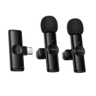 Borofone Lavalier wireless microphone BFK16A Winner Type C black - 2 pieces Photo 1
