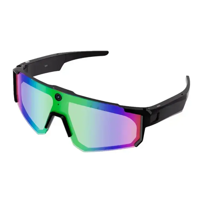 Colmi V06 AI Sports Sunglasses (Black with Blue Lenses) Foto 2