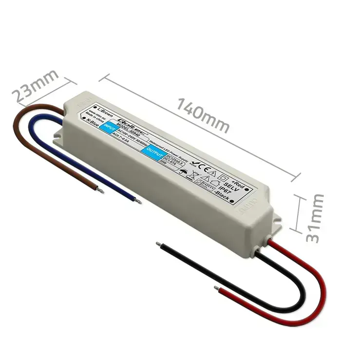 Qoltec LED Driver IP67 20W | 12V | 1.6A | Waterproof | White Photo 7