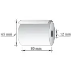 Kases lente TECHNOINFORM ar izmēru 80mm x 70mm x 12mm 63m, termo, 10 gab/iepakojumā (100-07602) Фото 3