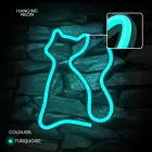 Neon LED Light CAT turquoise NNE24 Neolia Фото 5