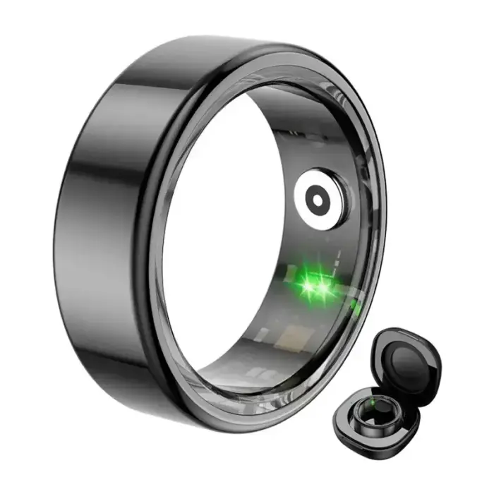 COLMI R02 Smart Ring, size 8, 18.1 mm (black) + charging case Foto 4