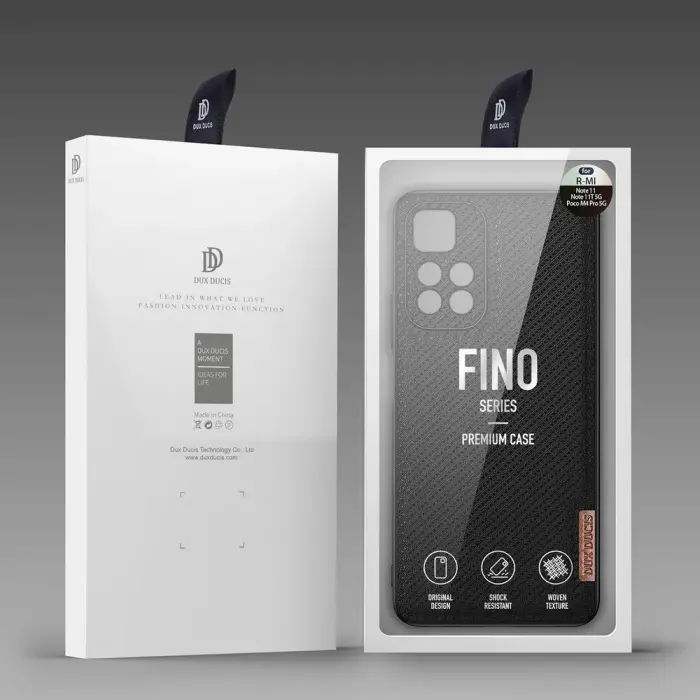 Dux Ducis Fino case cover covered with nylon material Poco M4 Pro 5G black Foto 5