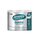 Tualetes papīrs AMOOS ruļļos ar perforāciju, 12 gab./iepak., 2 slāņi,24 m,108 mm Foto 1