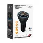 ART transmiter FM bluetooth 5.0 + USB A QC3.0 + Typ C (total 30W) FM-73 black Фото 5