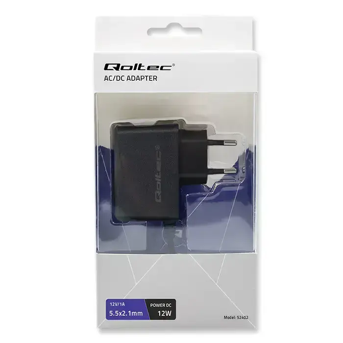 Qoltec Plug-in power adapter PREMIUM 12W | 12V | 1A | 5.5*2.1 Foto 8