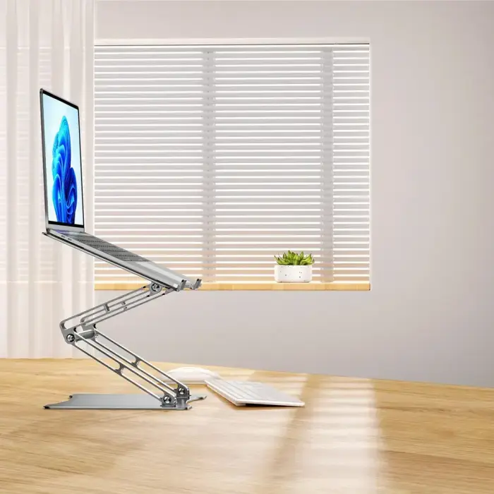 Wozinsky WRS-CPY75DSS Aluminum Laptop and Tablet Stand + Free Smartphone Stand - Silver Photo 29