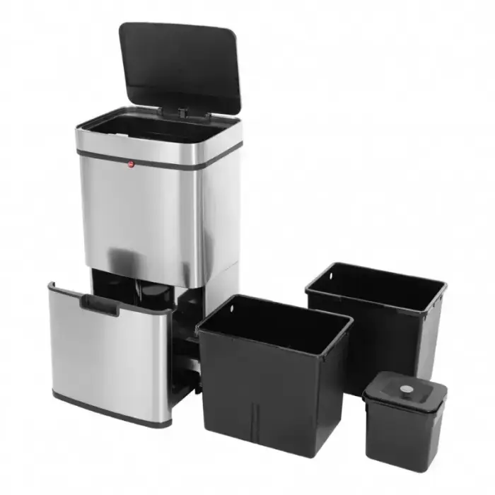 Waste sorting system Öko Vario XL / 2x25L / stainless steel  Photo 6