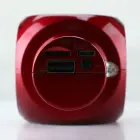 Goodbuy LED 360 караоке микрофон с динамиком bluetooth | 5 Вт | aux | голосовой модулятор | USB | Micro SD красный Фото 4