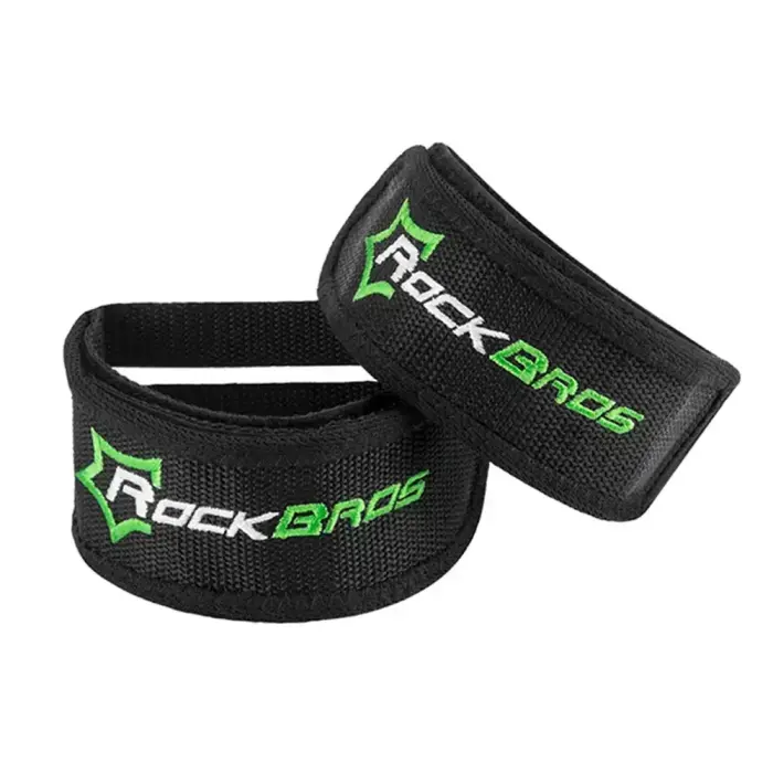 Rockbros GZT1001BK Bicycle Pedal Straps 2 pcs - Black Photo 2