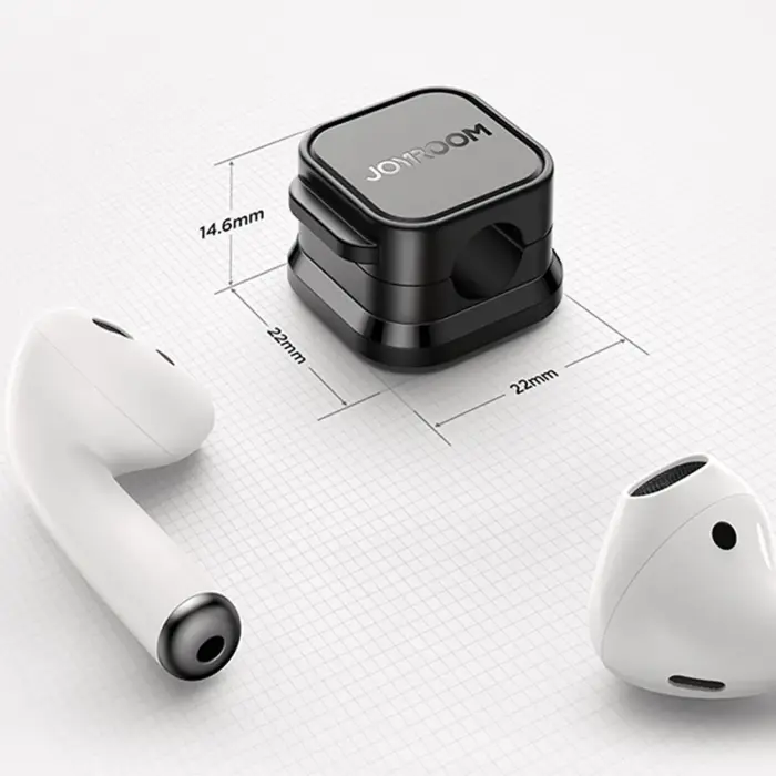 Joyroom JR-ZS368 magnetic cable organizer - black (3 pcs.) Foto 13
