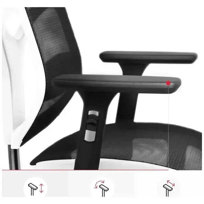 Ergonomic chair Diablo Chairs V-Basic white-black Foto 7