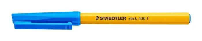 Lodīšu pildspalva STAEDTLER STICK 430F 0.7mm zila Photo 5