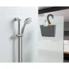 Hanging bathroom multifunctional shelf 25x9x28cm grey Photo 5