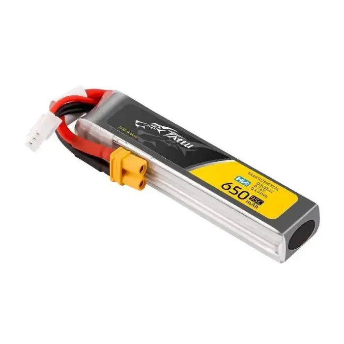 Accumulator Lipo Tattu 2s 650mAh 95C 7.6V HV z XT30 Long-Pack Фото 4