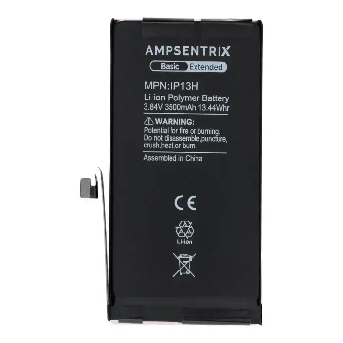  AmpSentrix Basic battery for iPhone 13 (high capacity 3500 mAh) Фото 2