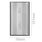 Qoltec Aluminium External Hard Drive Case HDD SSD 2.5'' SATA3 | USB 3.0 | Silver Foto 14