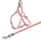 Krūšu siksna ar pavadu kaķiem - Trixie Cat One Touch Harness with Lead, 26-37cm/10mm, 1.20m Foto 3