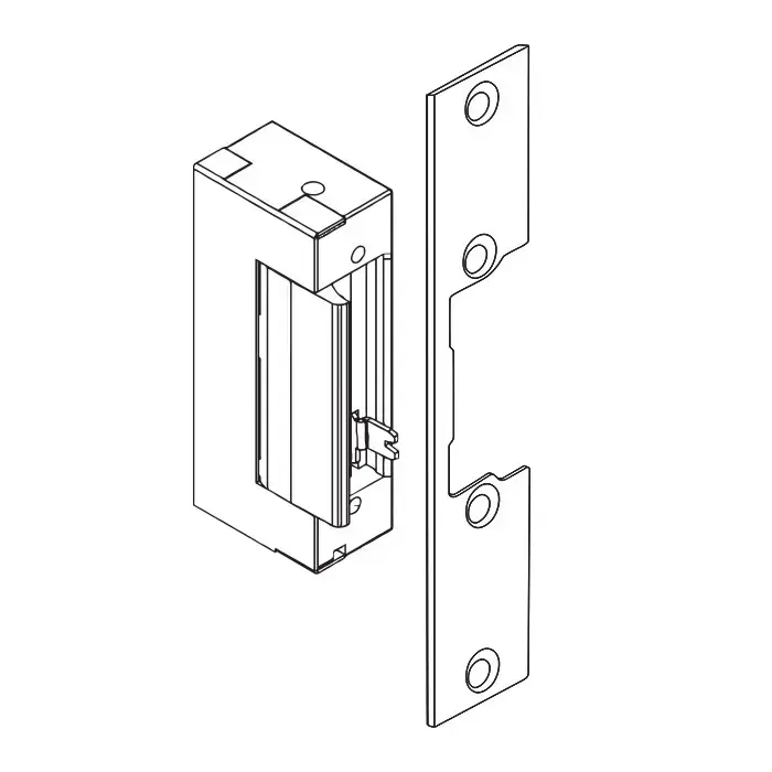 Qoltec Double-sided straight plate for electric door strike | Catch plate | 110mm | Stainless steel Foto 5