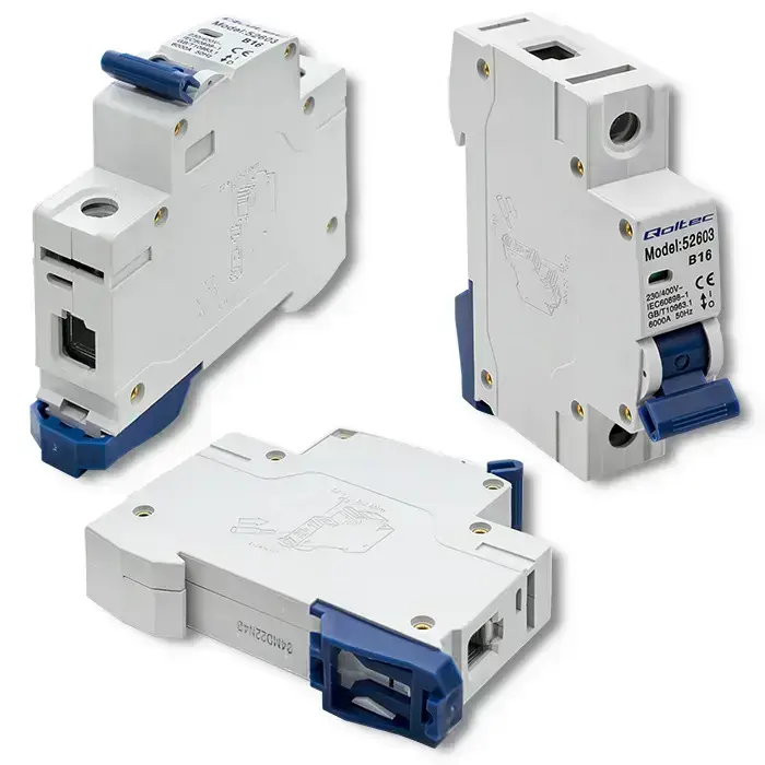 Qoltec Overcurrent Circuit Breaker B16 | Fuse | AC | 16A | 1P Photo 16