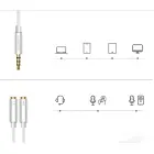 UGREEN 3.5mm Male to Dual 3.5mm Female Headset Splitter (dark grey) Photo 5