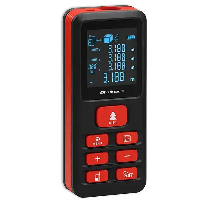 Qoltec Precise digital laser distance meter with an electronic level | LCD with backlight | 50m Фото 14