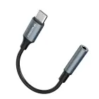 Wozinsky WACM-01 USB-C Adapter - 3.5mm Mini Jack - Black Фото 3