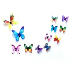 Fusion fluorescējošās uzlīmes guļamistabai "Butterfly" 12 gab (mix) Foto 1