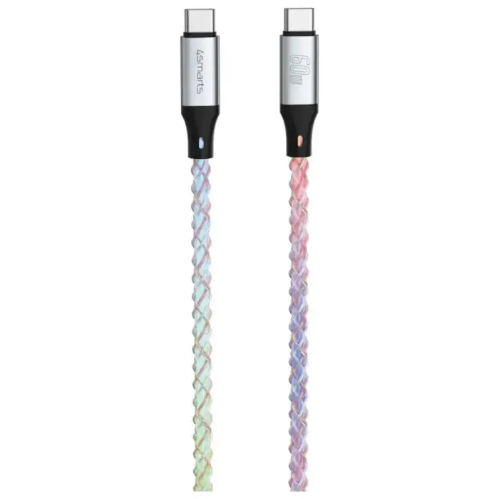 Cable 4smarts USB-C 60W 1.5m RGB Foto 2