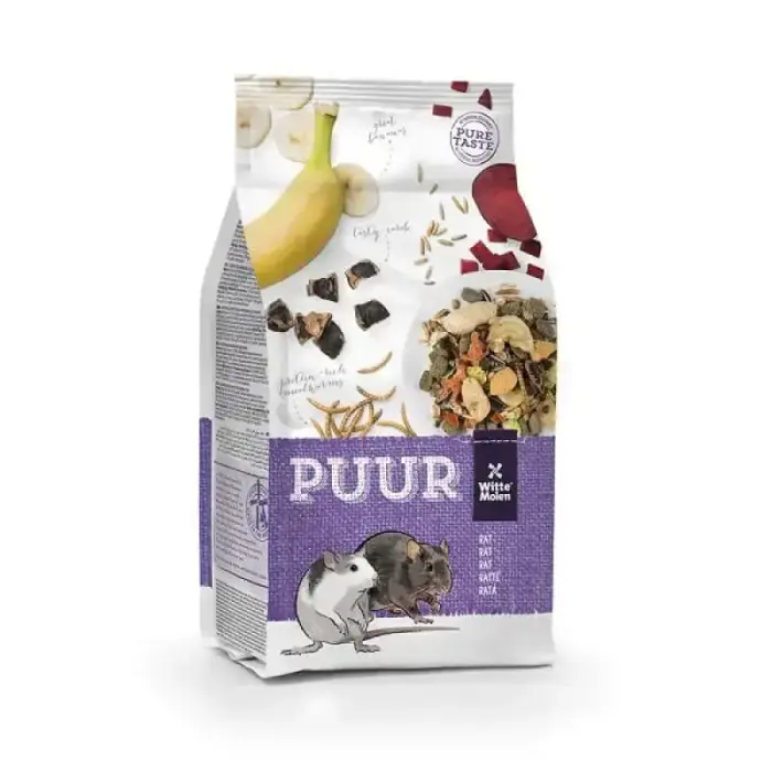 Barība mājas žurkām : Witte Molen Puur RAT 800 gr Фото 2