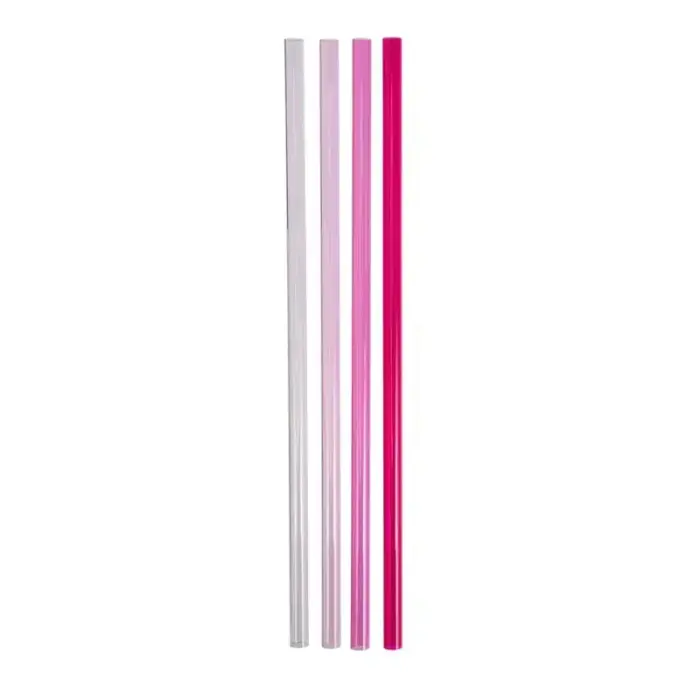 Salmiņu komplekts 4 gab. termokrūzēm The Quencher Travel Tumbler Straws 1,18L rozā  Foto 2