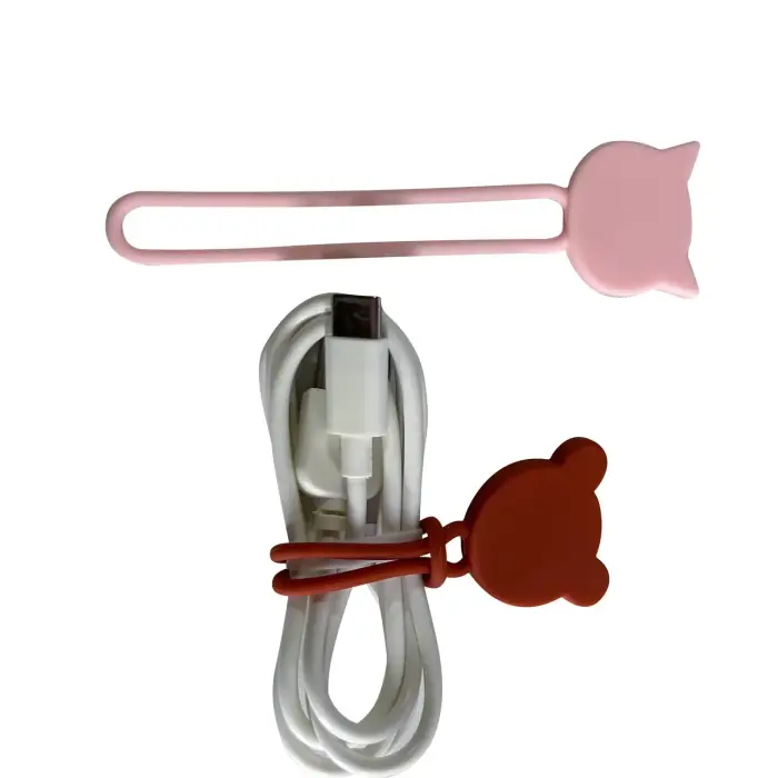 Silicone cable reel - pink Foto 9