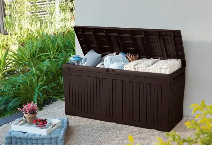 Uzglabāšanas kaste Comfy Storage Box 270L brūna Foto 4