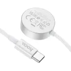 Wireless charger Hoco 2,5W USB C compatible with Apple Watch and Samsung Watch CW59 white Foto 3