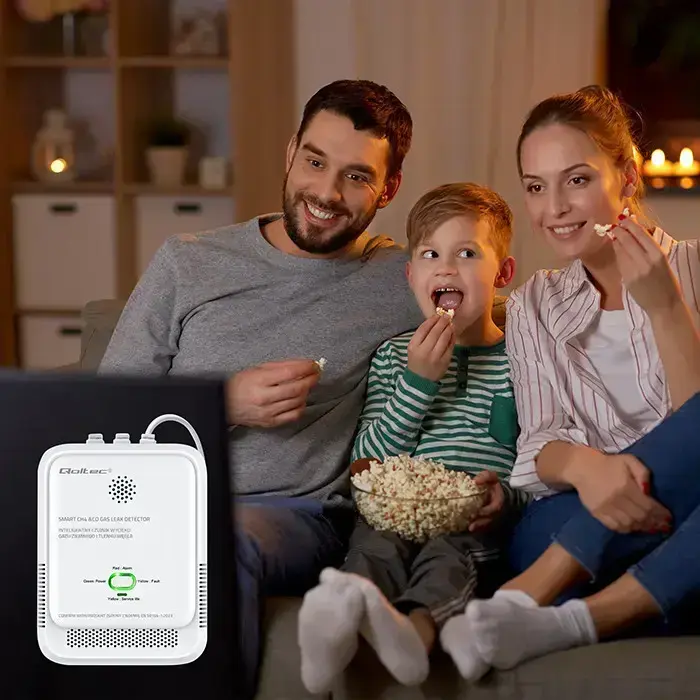 Qoltec Certified wireless Gas Leak (CH4) and Carbon monoxide (CO) detector | alarm 85dB | LED Фото 13