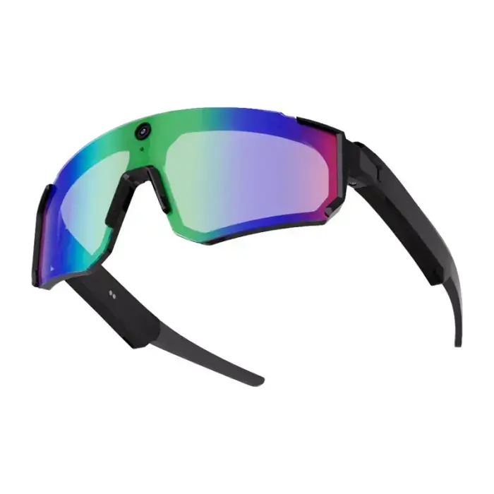Colmi V06 AI Sports Sunglasses (Black with Blue Lenses) Foto 3