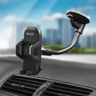 Car phone holder Forcell F-Grip Carbon Bracket arm 17cm windshield black Photo 11