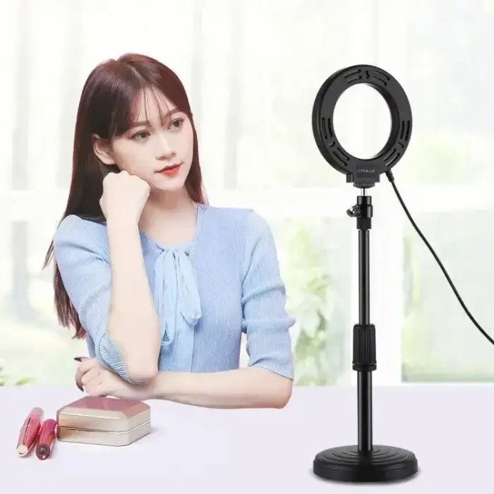 Ring LED lamp Puluz with adjustable base PU391 Foto 8
