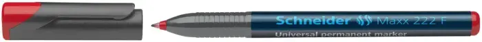Noturīgais marķieris SCHNEIDER kodoskopa plēvēm OHP Maxx 222F, 0.7mm, sarkans Photo 6
