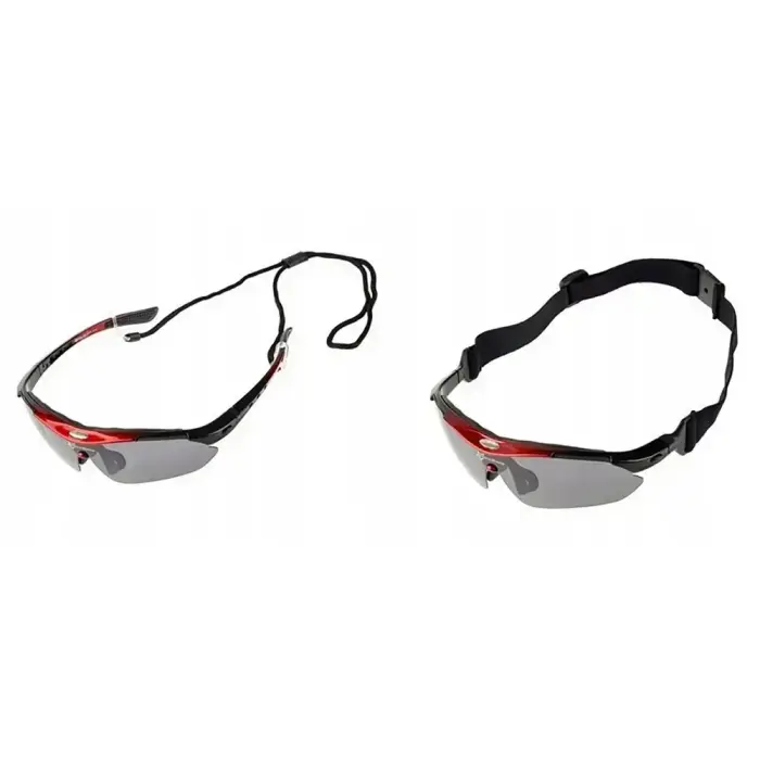 Rockbros 10001 Polarized Cycling Glasses - Black and Red Foto 6