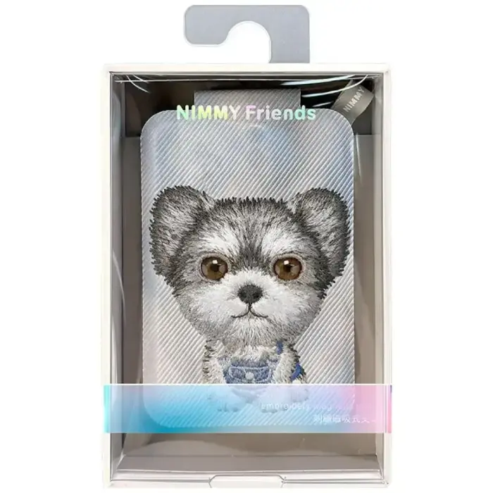Magnetic phone wallet stand  Nimmy New Big-Eye Cute Pets 2.0 Dog grey Foto 7