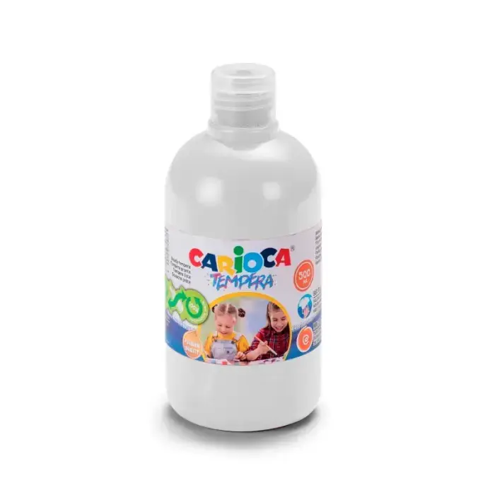Guaša pudelē CARIOCA 500 ml baltā krāsa Foto 2